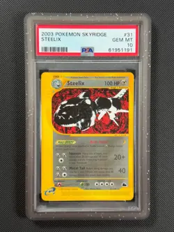 PSA 10 Steelix 31/144 NON HOLO Pokemon Card WOTC Skyridge Non Holo Rare GEM MINT - Image 1