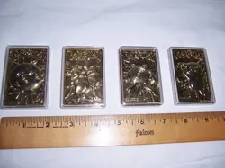 VINTAGE 1999 Burger King/Nintendo Pokemon 23K Gold Plated Trading Card Set of 4 - Image 3