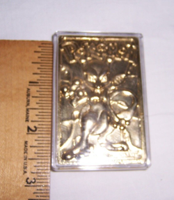 VINTAGE 1999 Burger King/Nintendo Pokemon 23K Gold Plated Trading Card Set of 4 - Image 5