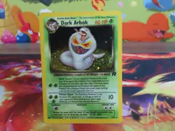 Dark Arbok Holo Card Team Rocket LP 2000 Vintage Pokemon TCG Collectible - Image 1