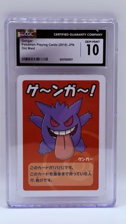 2019 Pokemon Playing Cards Japanese Gengar Old Maid CGC 10 GEM MINT - Image 1