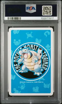 1998 POKEMON BLUE VERSION PLAYING CARDS 10 OF CLUBS #142 AERODACTYL PSA 10 - Image 2