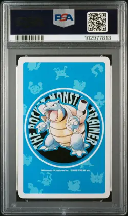 1998 POKEMON BLUE VERSION PLAYING CARDS QUEEN OF CLUBS #058 GROWLITHE PSA 10 - Image 2
