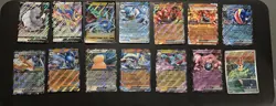 14 JUMBO Pokemon Cards COLLECTION LOT! Blastoise, Greninja, Rayquza, Victini - Image 1