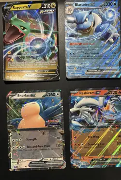 14 JUMBO Pokemon Cards COLLECTION LOT! Blastoise, Greninja, Rayquza, Victini - Image 3