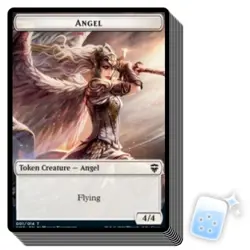 10 pcs ANGEL TOKEN (1/14) Commander Legends Magic MTG MINT CARD - Image 1