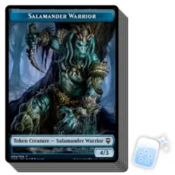 10 pcs SALAMANDER WARRIOR TOKEN (4/14) Commander Legends Magic MTG MINT CARD - Image 1