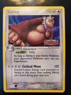 Slaking 13/108 Reverse Holo Stamp Pokemon TCG Card EX Power Keepers Very LP-NM - Image 2