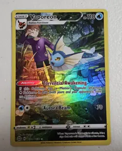 Pokemon Jolteon TG04/TG30 and Vaporeon TG02/TG30 Brilliant Stars Two Card Lot NM - Image 3