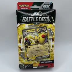 Pokemon TCG Ampharos ex Battle Deck 60 Cards Level 1 Ages 6+ New Sealed Box - Image 1