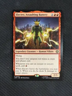 Electro, Assaulting Battery SPM 0076 Rare MTG Marvel's Spider-Man - Image 1