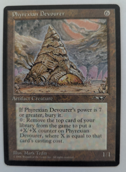 Magic Mtg Alliances Phyrexian Devourer lightly played - Image 1