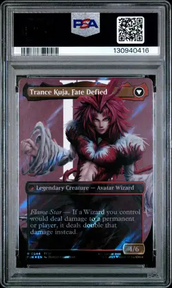 2025 MTG FF SURGE FOIL KUJA, GENOME SORCERER/TRANCE KUJA, FATE DEFIED PSA 9 - Image 2