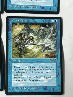 Arcane Denial (Sword And Axe) X4 Alliances Regular MTG Magic The Gathering - Image 5
