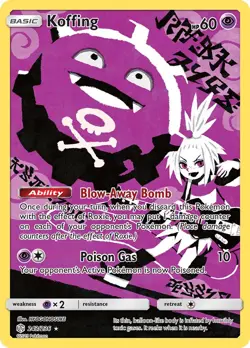 Koffing (Secret) 243/236 Sm-Cosmic Eclipse Holo for sale online - Image 3
