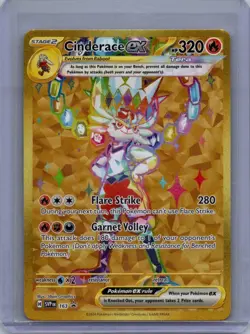 Cinderace ex SVP 163 Pokemon TCG Terapagos Ultra-Premium Black Star Promo - NM - Image 1
