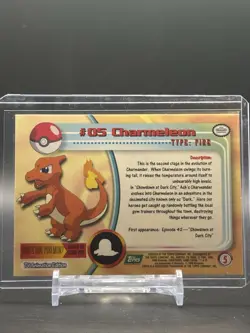 Topps Pokemon Charmeleon #05 1999 TV Animation Edition Non Holo Green Logo NM - Image 2