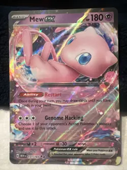 Pokemon TCG Scarlet & Violet 151 Mew ex Holo 151/165 RR English Double Rare NM - Image 1