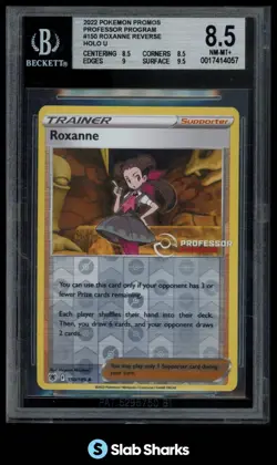 2022 POKEMON PROMOS PROFESSOR PROGRAM #150/189 ROXANNE REVERSE HOLO BGS 8.5 - Image 1