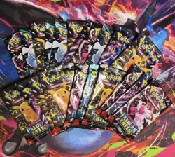 Pokemon TCG S&V - Paldean Fates Sealed Booster Pack Lot of 21 Packs! SHIPS FAST - Image 1