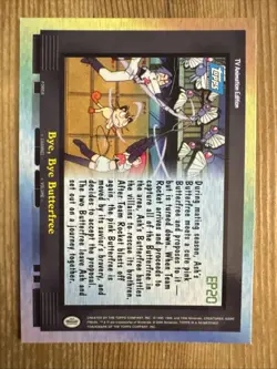 Pokemon Topps EP20 Bye, Bye Butterfree TV Animation Blue Logo Holo LP - Image 2