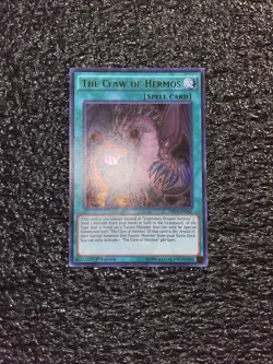 Yugioh! The Claw of Hermos DRL3-EN067 Ultra Rare 1st Edition Light Play - Image 1