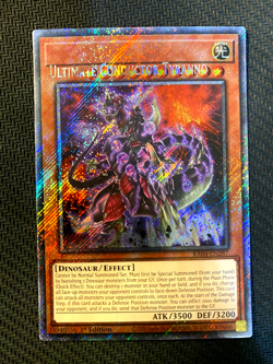 ERROR/MISPRINT ULTIMATE CONDUCTOR TYRANNO PSR YuGiOh RA04 EN287 NM - Image 1