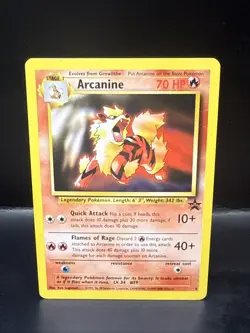 Pokemon Card - Arcanine WoTC Black Star Promo 6 Non Holo L - Image 1