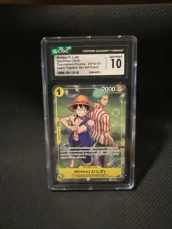 One Piece CCG Monkey.D.Luffy OP10-111 Rare Promo Card GEM MINT CGC 10 - Image 1