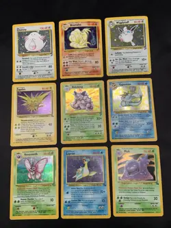 Vintage Pokemon Cards Rare Holo Lot WOTC 1999 MP/HP - Image 1