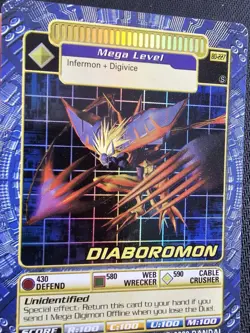 Digimon Diaboromon BO-227 Holo Foil Digi-Battle Card Series 5 - Image 3