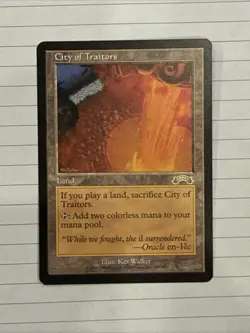 Magic the Gathering City of Traitors Exodus Card Regular NM Condition - Image 2