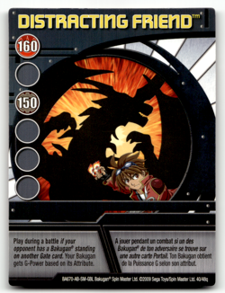 Bakugan Card - Distracting Friend (Neo Dragonoid) - Ability - Battle Brawlers - Image 1