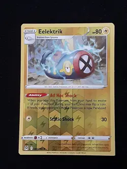 Pokemon Eelektrik Square Cut Error Card - Image 1