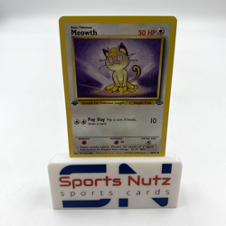 1st Edition Meowth 56/64 Common Jungle Pokemon Card - Image 1