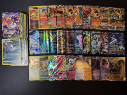 Lot of 150 Pokemon Cards Mega/EX/GX/Full Art/V/VMAX Modern Collection HP-DAMAGED - Image 1