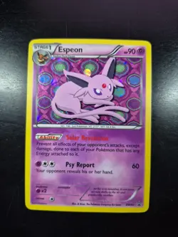 Espeon BW92 Black Star Promo 2013 Holo Rare Pokemon Card TCG LP/Small Crease - Image 1