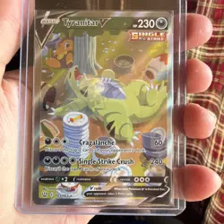Pokemon Tyranitar V Alternate Full Art Holo Card 155/163 SWSH05 Battle Styles NM - Image 1