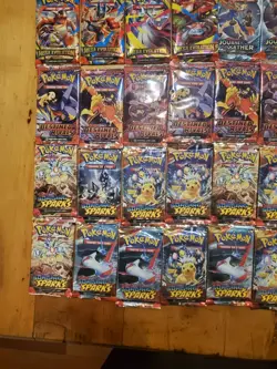 Pokemon Card Lot 36 Booster Packs sealed Destined Rivals Mega Journey Surging Sp - Image 5