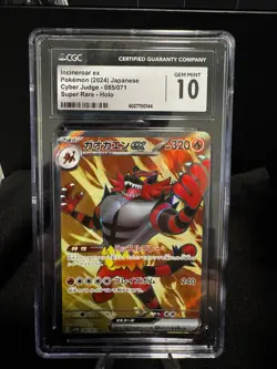 CGC 10 Incineroar ex 085/071 SR Cyber Judge sv5m Japanese Pokemon Card - Image 1