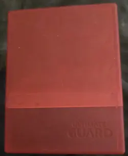 Red Ultimate Guard 100 Boulder Commander Card Case - Image 1