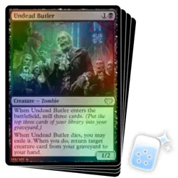 FOIL UNDEAD BUTLER X4 Innistrad: Crimson Vow VOW Magic MTG MINT CARD - Image 1