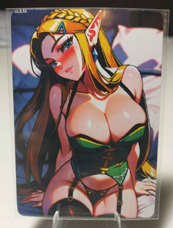 Zelda Full Art Goddess Story The Legend of Zelda Waifu Anime Trading Card - Image 1