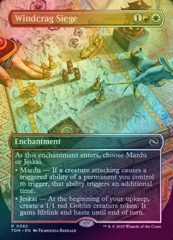 Windcrag Siege - Borderless (Foil) (TDM) Tarkir: Dragonstorm - NM - Image 1