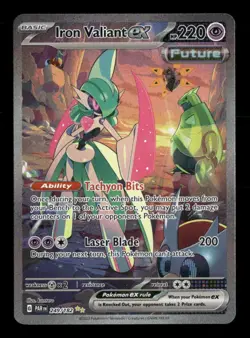 Iron Valiant ex 249/182 Pokemon SV04: Paradox Rift Special Illustration Rare N - Image 1
