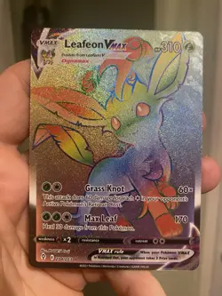Leafeon VMAX - 204/203 - Pokemon Evolving Skies Sword Shield Secret Rare Card NM - Image 1