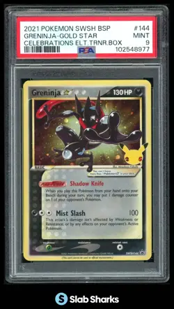 2019 POKEMON SWORD & SHIELD GOLD STAR PROMOS #SWSH144 GRENINJA PSA 9 - Image 1