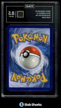 2016 POKEMON XY EVOLUTIONS #2/108 MEGA VENUSAUR EX ULTRA RARE HOLO TAG 8.5 - Image 2