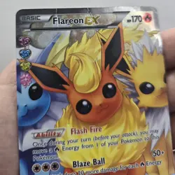 POKEMON TCG FLAREON EX (FULL ART) RC28/RC32 GENERATIONS RADIANT COLLECTION - Image 2