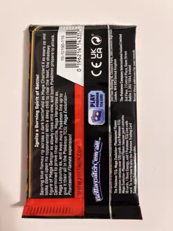 22.7g HEAVY Pokemon TCG: Mega Evo Phantasmal Flames Pack SEALED Charizard Art - Image 3